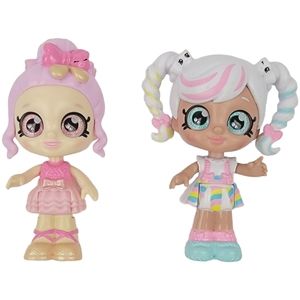 Kindi Kids Poseable Bobble Head Figurines 3.5" MARSHA MELLO & PIROUETTA - Moose